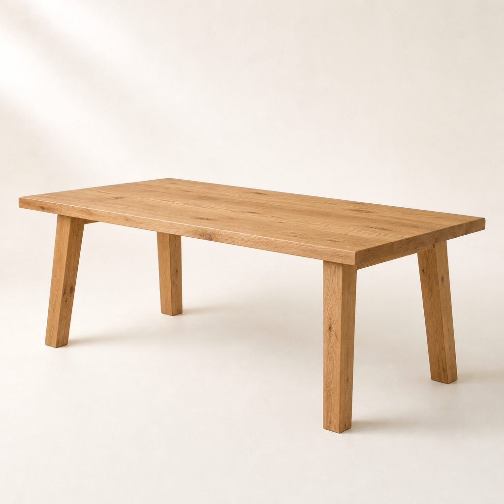 Table à manger Bastille en chêne massif huilé 180 cm — Maison Mansarde