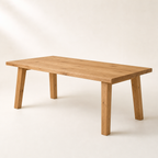 Table à manger Bastille en chêne massif huilé 180 cm — Maison Mansarde